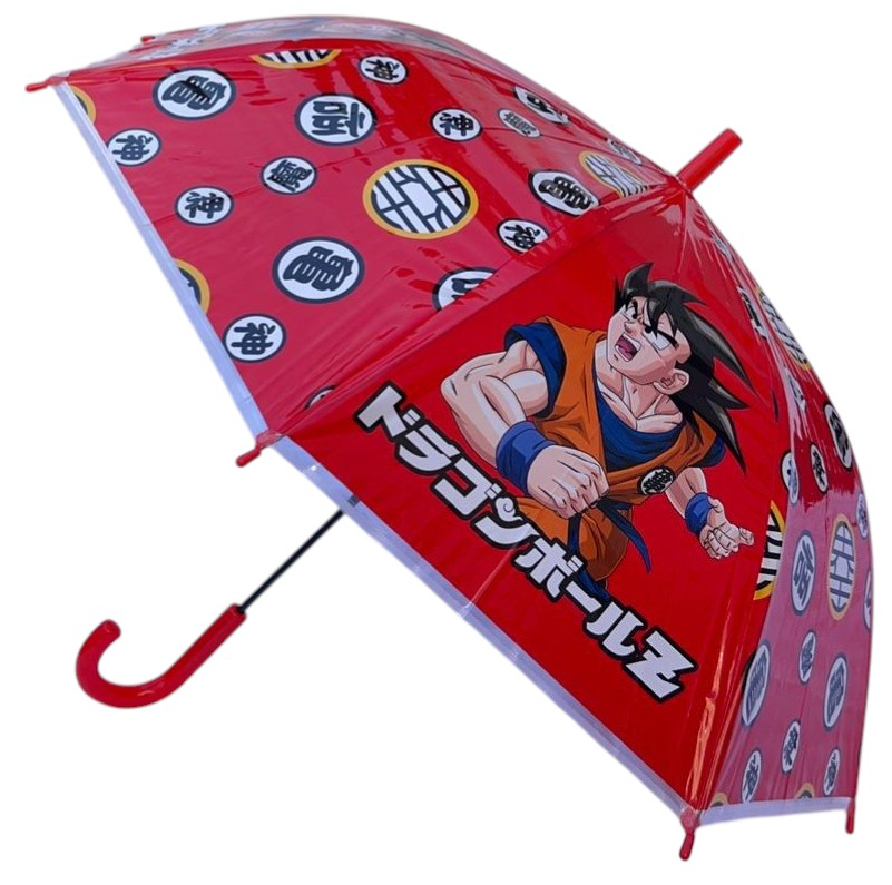 Ombrello Dragon Ball Apertura Automatica Manico Ergonomico Accessorio per la Pioggia Bambini