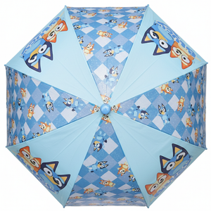 Ombrello a Cupola Bluey Apertura Automatica Manico Ergonomico Accessorio per la Pioggia Bambini