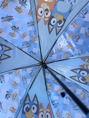 Ombrello a Cupola Bluey Apertura Automatica Manico Ergonomico Accessorio per la Pioggia Bambini
