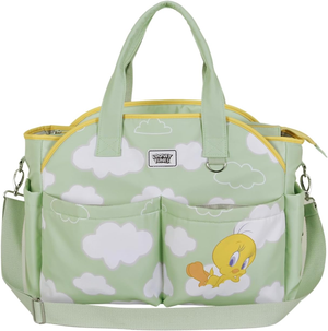 Borsa da Passeggino Titti Looney Tunes Linea Mommy con Tracolla e Ganci per Carrozzina - 05932