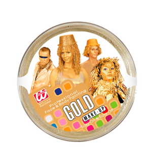 Fondotinta Cremoso Oro in Vaschetta da 25 Gr. Accessorio per Make-Up Trucco Travestimenti Cosplay - 02392