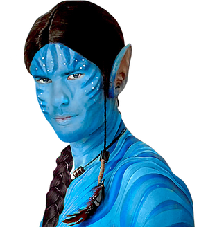 Fondotinta Cremoso Blu in Vaschetta da 25 Gr. Accessorio per Make-Up Trucco Travestimenti Cosplay - 02394