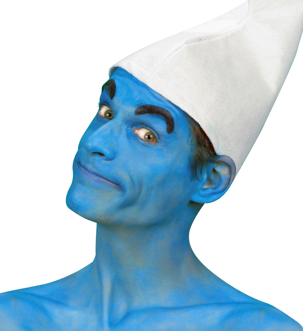 Fondotinta Cremoso Blu in Vaschetta da 25 Gr. Accessorio per Make-Up Trucco Travestimenti Cosplay - 02394