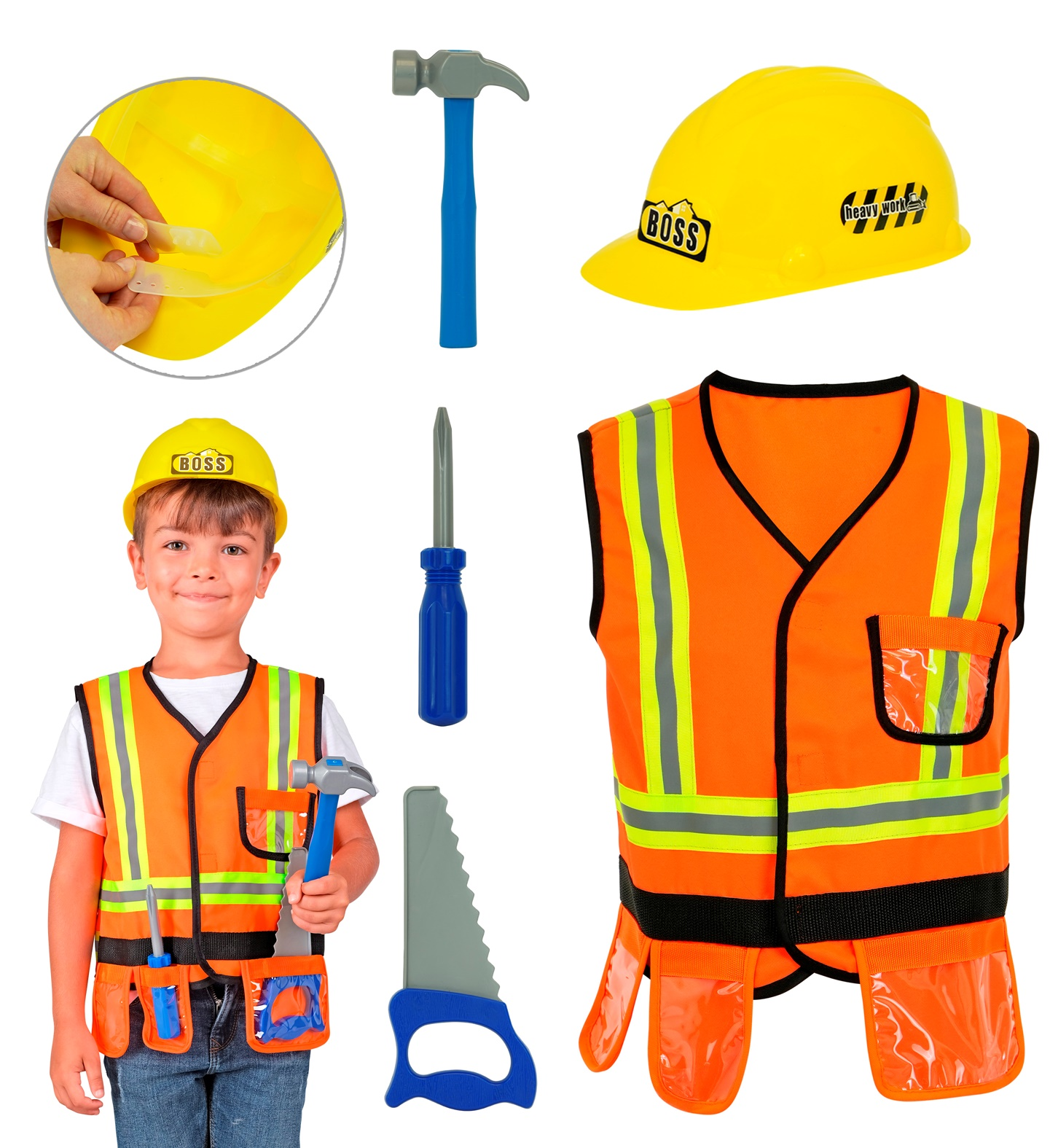 Set Travestimento Costruttore Accessori Travestimento Carnevale per Bambini Feste in Maschera - 11975