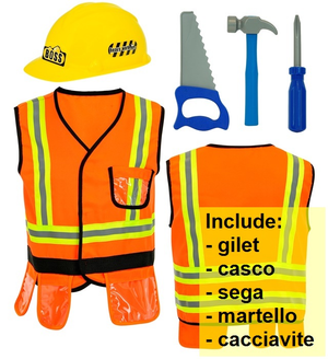 Set Travestimento Costruttore Accessori Travestimento Carnevale per Bambini Feste in Maschera - 11975