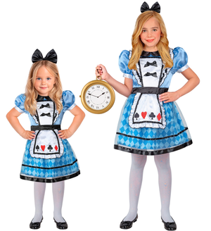 Costume Wonderland Girl Travestimento Carnevale Cosplay Alice Nel Paese Delle Meraviglie - 2209