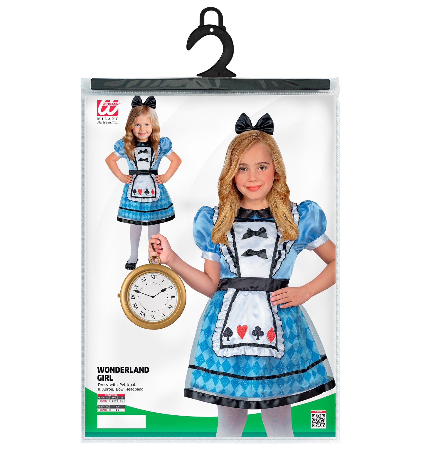 Costume Wonderland Girl Travestimento Carnevale Cosplay Alice Nel Paese Delle Meraviglie - 2209