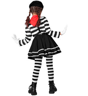 Costume Mimo Bambina Stile Parigino Travestimento Carnevale Cosplay Feste in Maschera - 2240