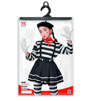 Costume Mimo Bambina Stile Parigino Travestimento Carnevale Cosplay Feste in Maschera - 2240