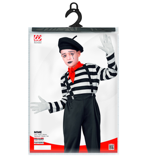 Costume Mimo Bambino Stile Parigino Travestimento Carnevale Cosplay Feste in Maschera - 2241