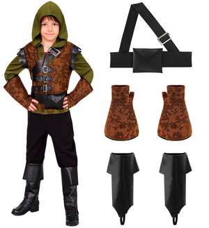 Costume Robin Hood of Sherwood Bambini Travestimento Carnevale Cosplay Feste in Maschera - 2247