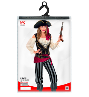 Costume Piratessa Dei Mari Donna Travestimento Carnevale Cosplay Feste in Maschera - 2543