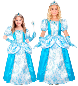 Costume Principessa Abito Lungo Travestimento Carnevale Feste in Maschera Cosplay Cenerentola - 2763
