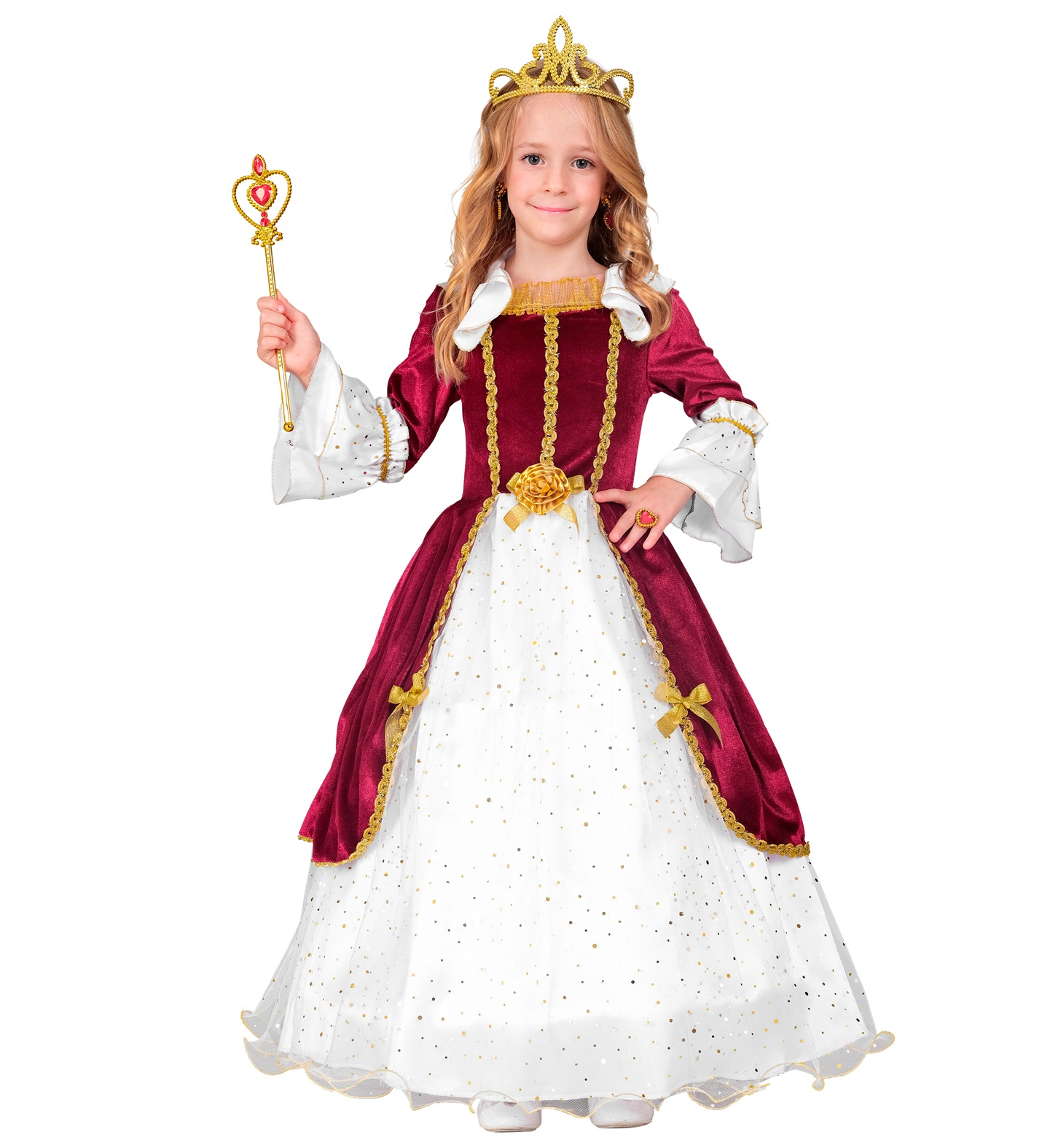 Costume Principessa Reale Abito Lungo Travestimento Carnevale Feste in Maschera Cosplay - 2764