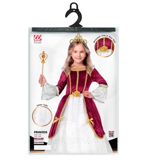 Costume Principessa Reale Abito Lungo Travestimento Carnevale Feste in Maschera Cosplay - 2764