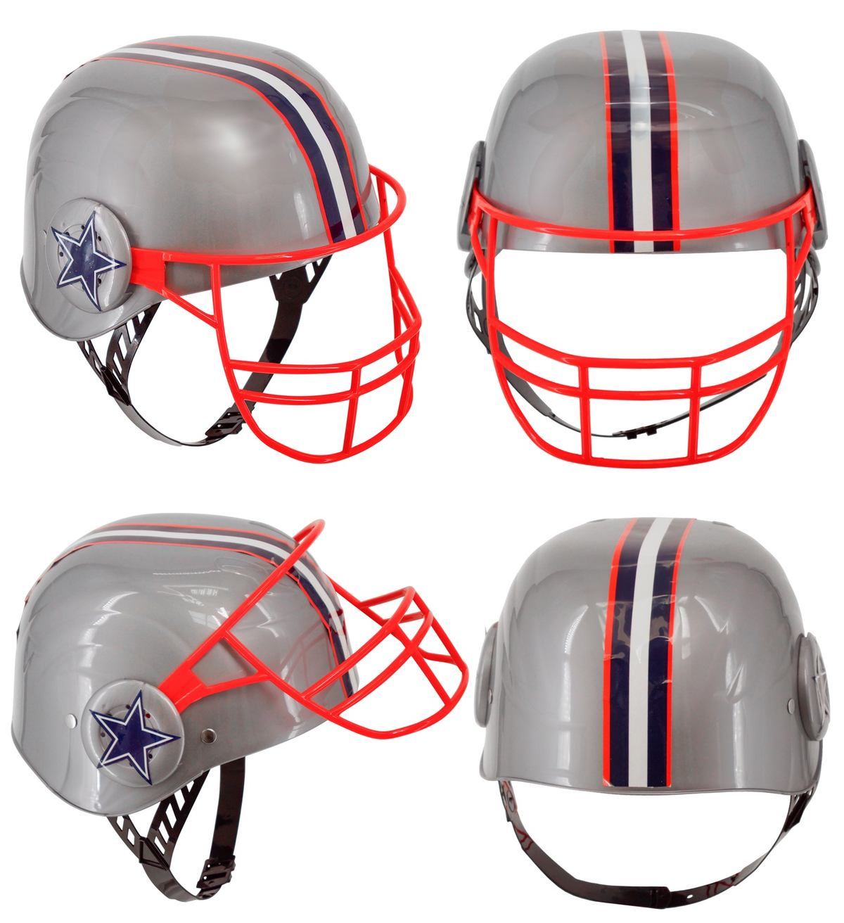 Casco Football Americano in Plastica Dura Accessorio Travestimenti Carnevale Cosplay - 29151