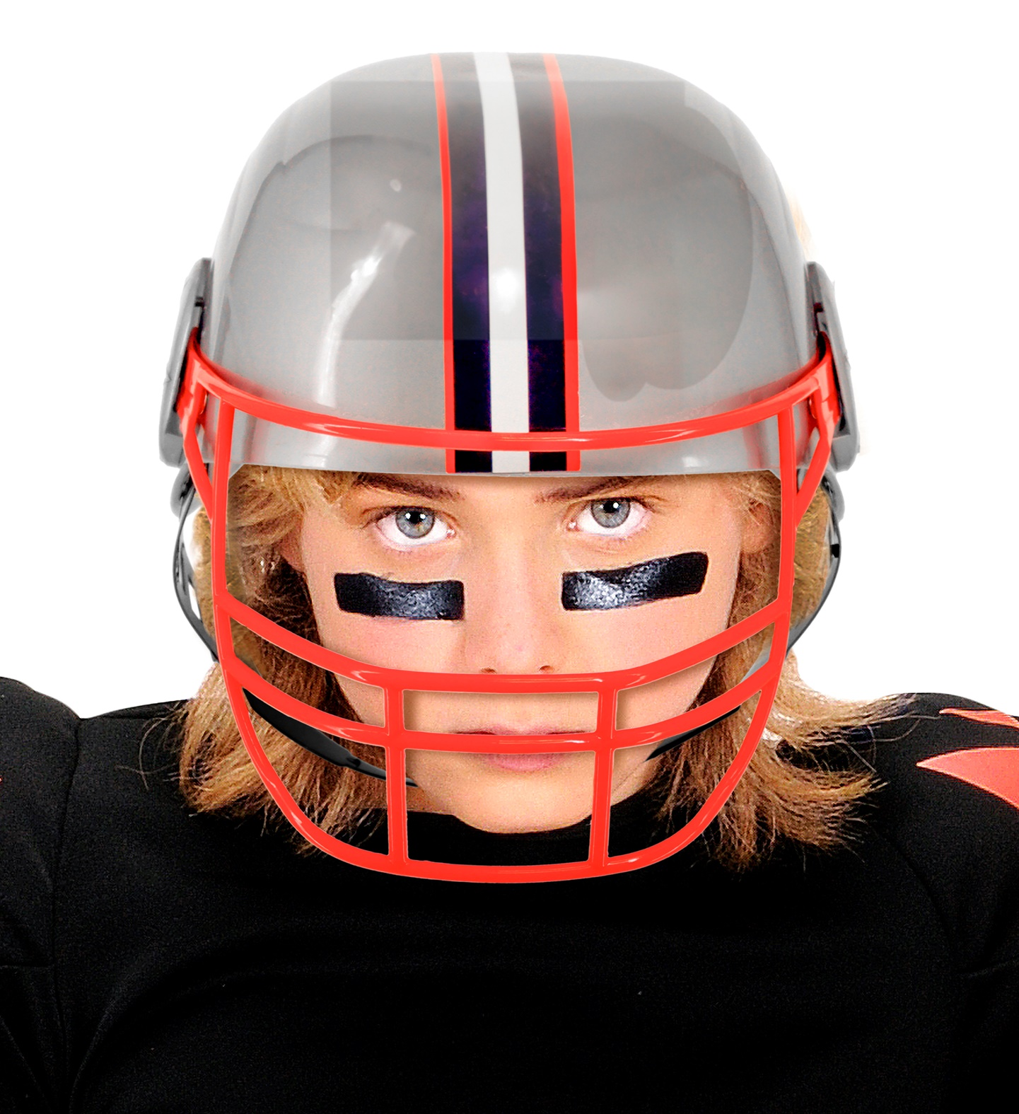Casco Football Americano in Plastica Dura Accessorio Travestimenti Carnevale Cosplay - 29151