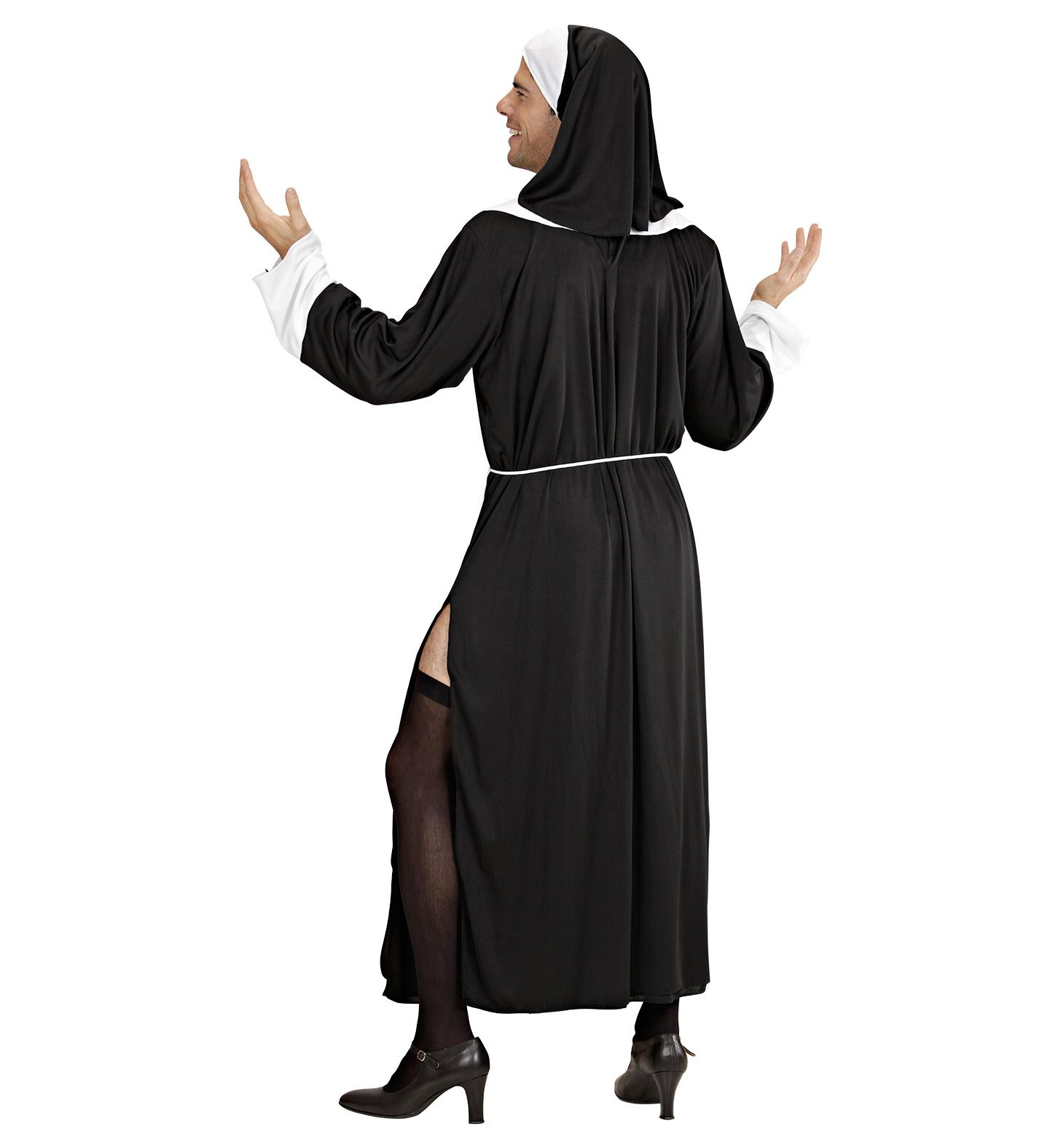 Costume Suor Carmelo Uomo Travestimento Carnevale Cosplay Feste in Maschera - 3920