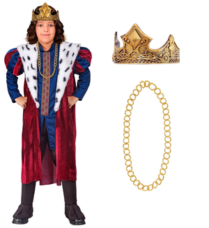 Costume Re Travestimento Sovrano Del Reame Cosplay Feste Carnevale in Maschera - 4231