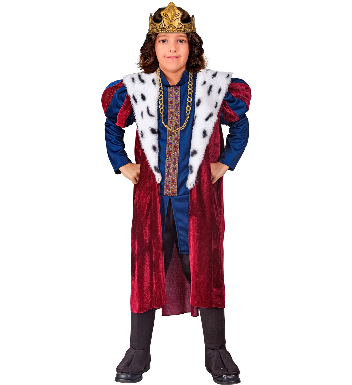 Costume Re Travestimento Sovrano Del Reame Cosplay Feste Carnevale in Maschera - 4231