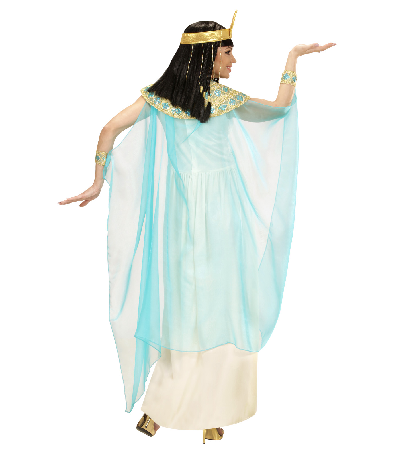 Costume Cleopatra Regina D'egitto Travestimento Carnevale Cosplay Feste in Maschera - 4942