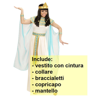 Costume Cleopatra Regina D'egitto Travestimento Carnevale Cosplay Feste in Maschera - 4942