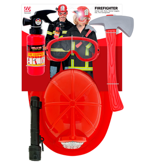 Set Travestimento Pompiere Accessori Travestimento Carnevale per Bambini Feste in Maschera - 42296