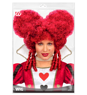 Parrucca Barocca Burgundy Accessorio Travestimento Carnevale Cosplay Regina di Cuori - 6325r
