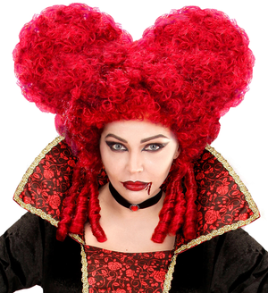 Parrucca Barocca Burgundy Accessorio Travestimento Carnevale Cosplay Regina di Cuori - 6325r