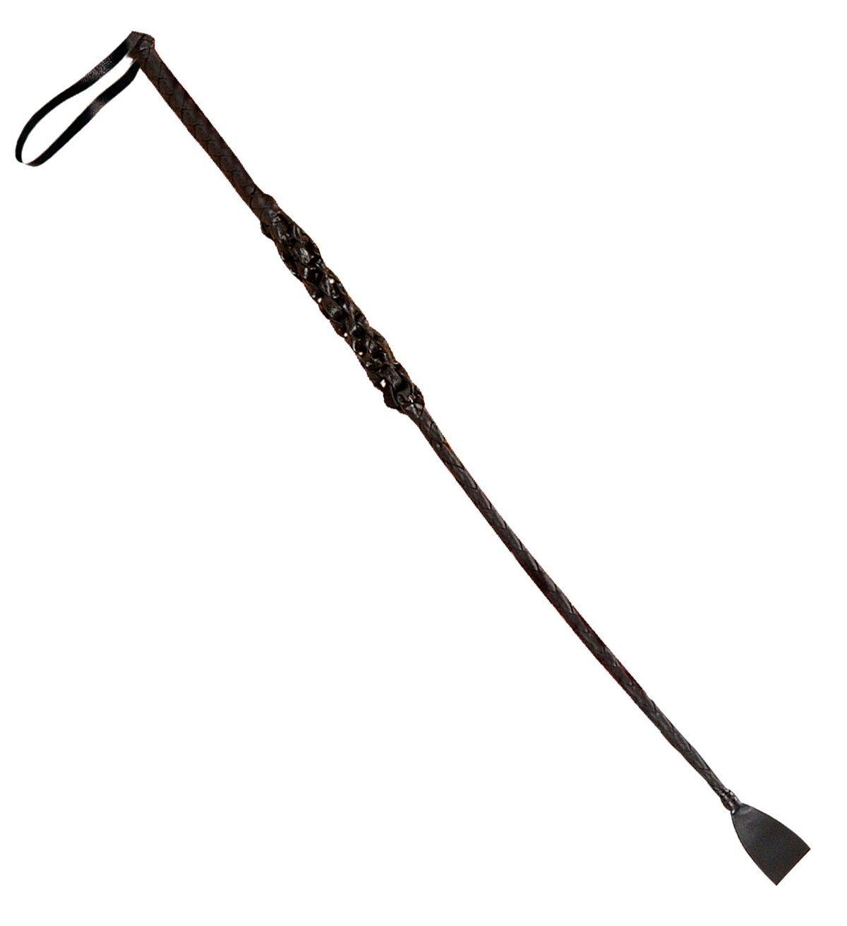 Frustino in Similpelle 60 CM Accessorio Scenico Travestimenti Carnevale Cosplay - 8498s