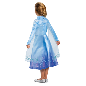 Costume Frozen DISNEY Vestito Elsa Deluxe Travestimento Cosplay Festa Carnevale in Maschera - 129989