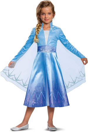 Costume Frozen DISNEY Vestito Elsa Deluxe Travestimento Cosplay Festa Carnevale in Maschera - 129989