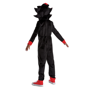 Costume Shadow the Hedgehog Tuta con Cappuccio Travestimento Carnevale Cosplay Feste in Maschera - 162019