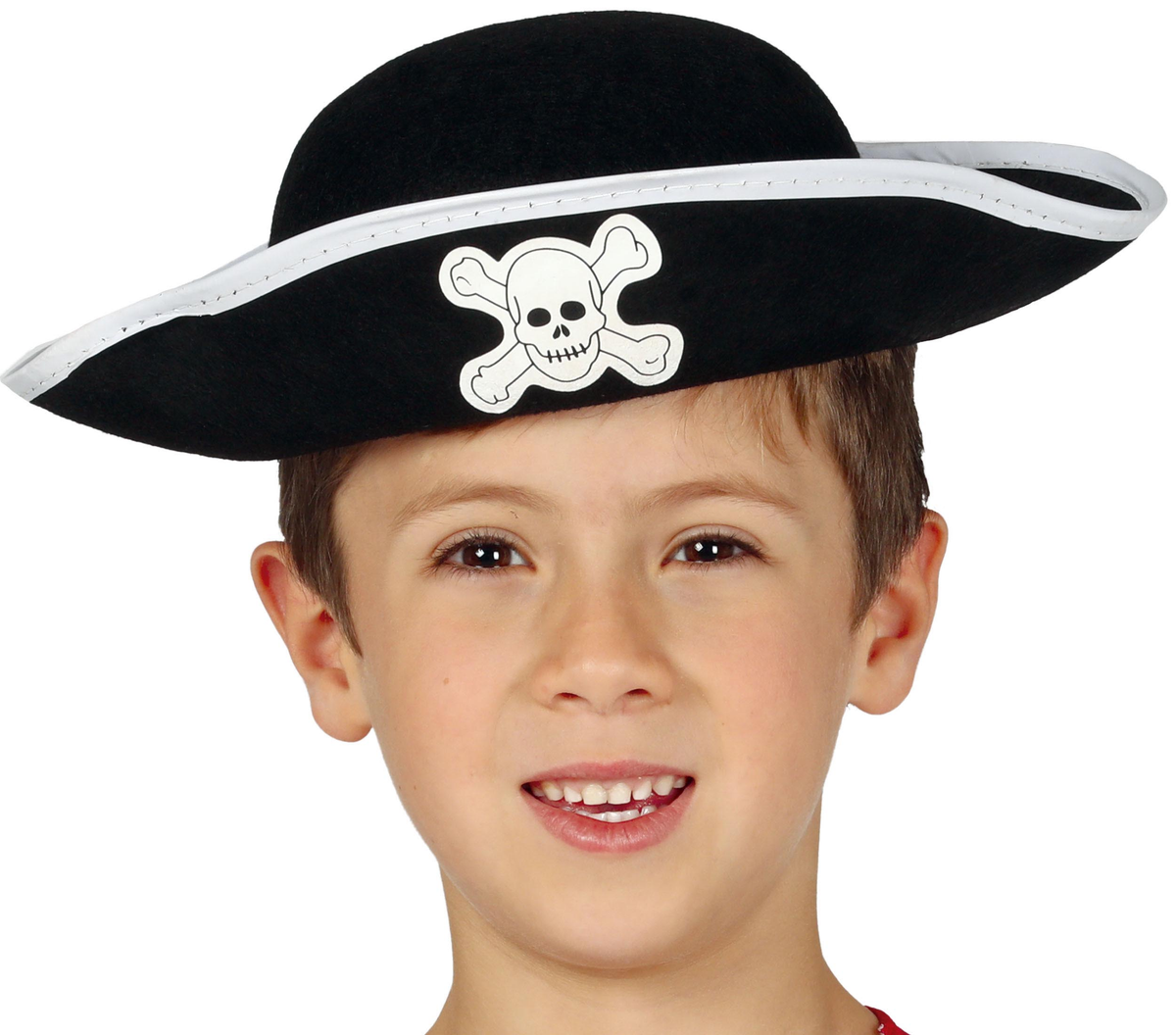 Cappello da Pirata con Teschio Accessorio Travestimento Carnevale Feste in Maschera - 13555