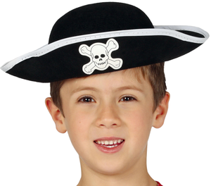 Cappello da Pirata con Teschio Accessorio Travestimento Carnevale Feste in Maschera - 13555