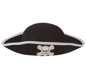 Cappello da Pirata con Teschio Accessorio Travestimento Carnevale Feste in Maschera - 13555