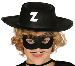 Cappello Bandito Mascherato Accessorio Travestimento Carnevale Cosplay Zorro - 13560