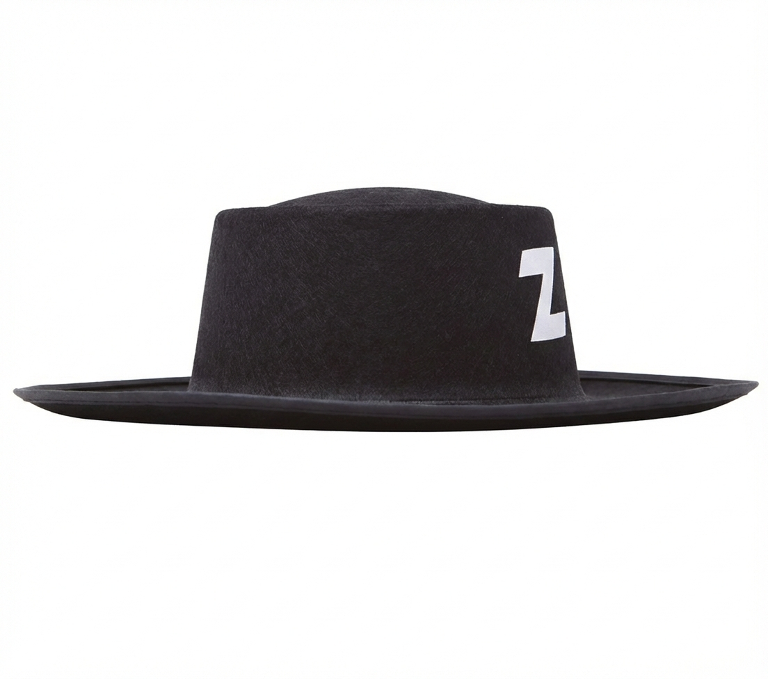 Cappello Bandito Mascherato Accessorio Travestimento Carnevale Cosplay Zorro - 13560