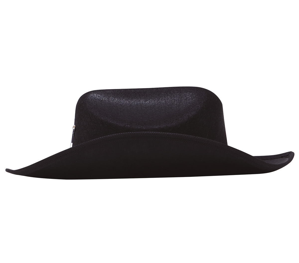 Cappello Nero da Sceriffo Accessorio Western Travestimento Carnevale Feste in Maschera - 13563