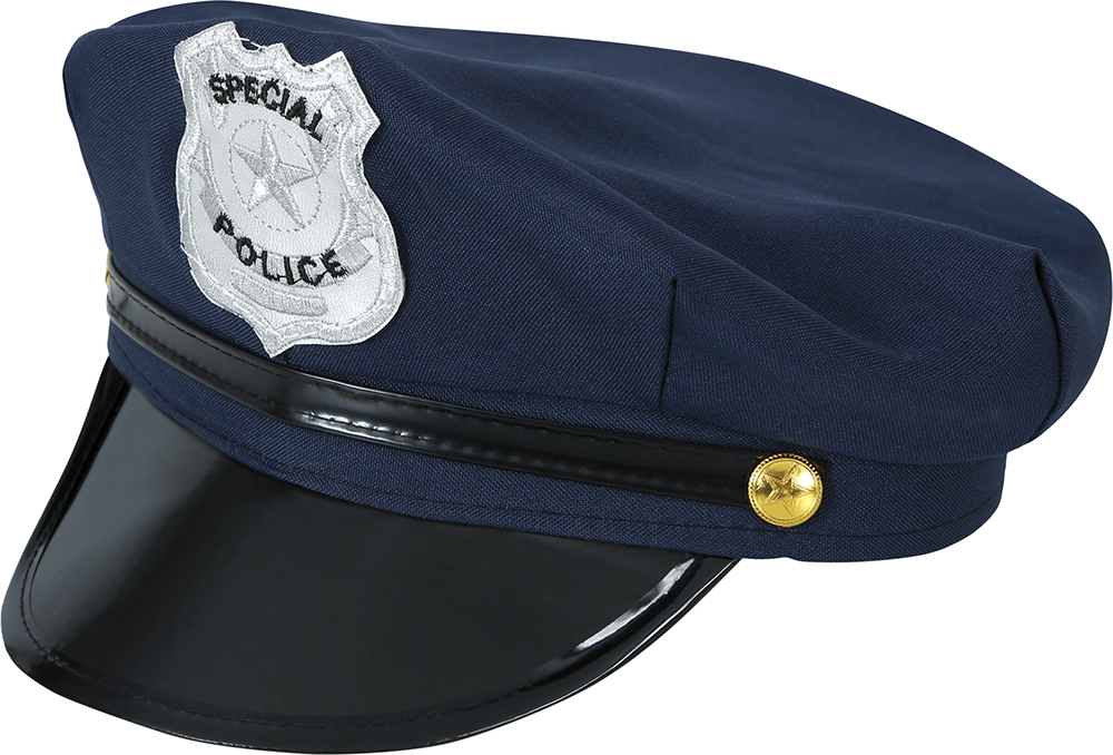 Cappello Poliziotto per Adulti Accessorio Travestimento Carnevale Cosplay Feste in Maschera- 13959
