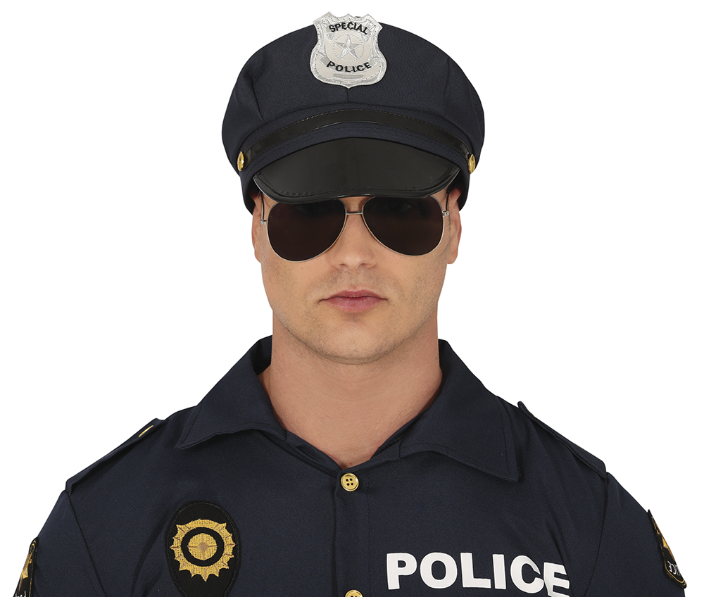 Cappello Poliziotto per Adulti Accessorio Travestimento Carnevale Cosplay Feste in Maschera- 13959
