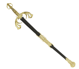 Spada Nobile con Fodero Decorato 72 CM Accessorio Travestimento Cosplay Carnevale - 16140