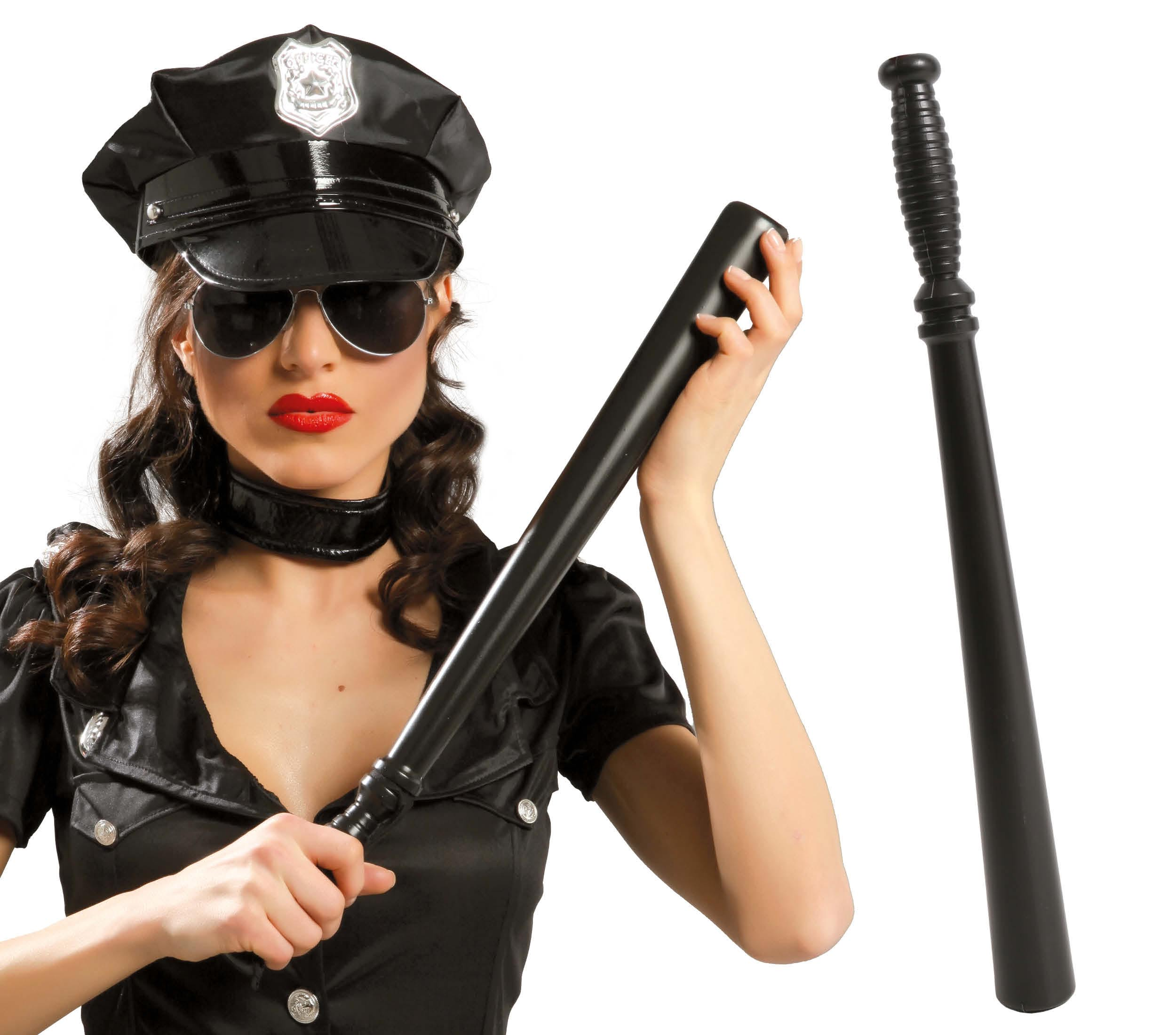 Bastone Manganello Poliziotto 50 CM Accessorio Travestimento Carnevale Cosplay Feste in Maschera- 16672