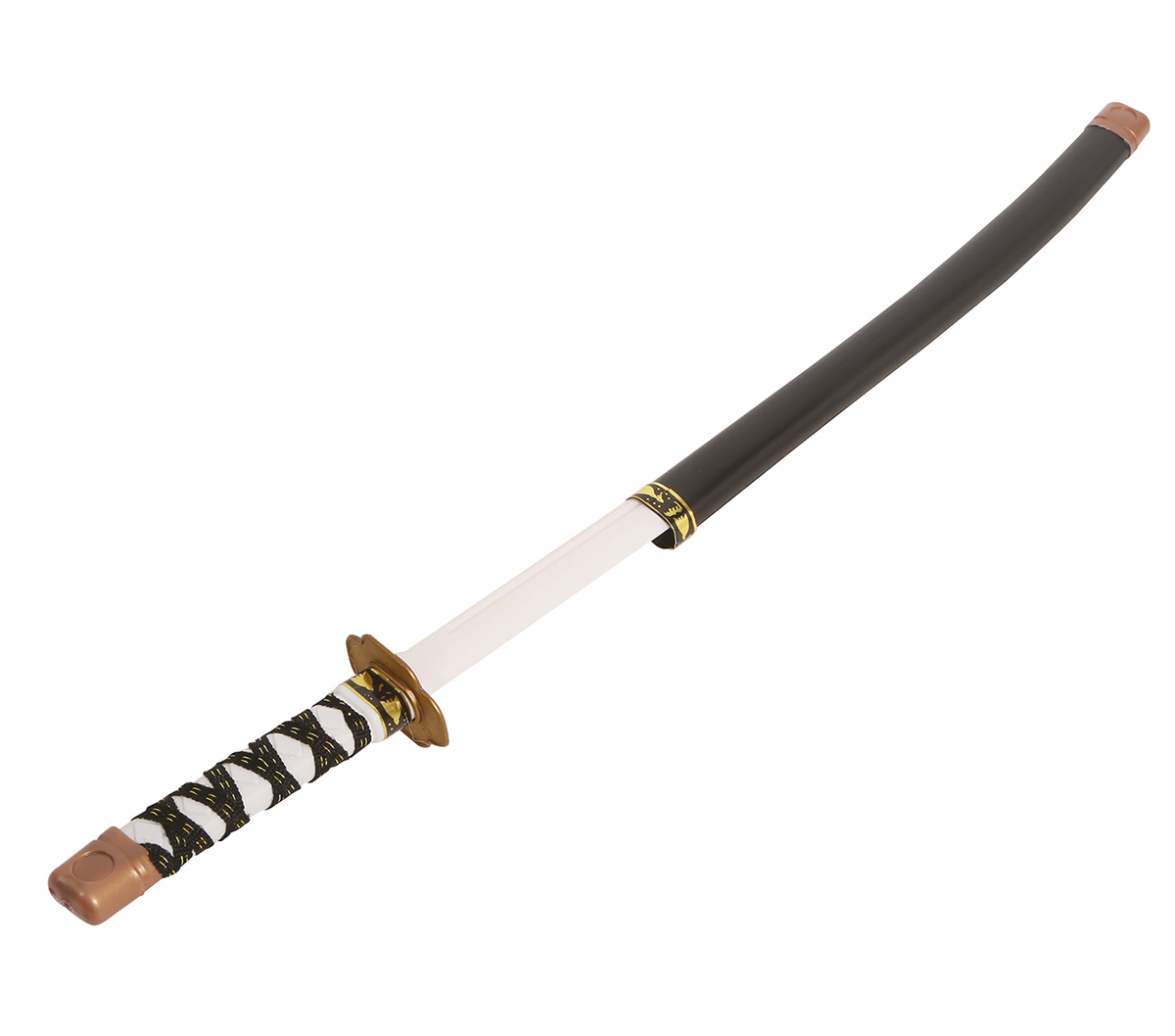 Spada Giapponese con Fodero 73 CM Accessorio Travestimento Cosplay Carnevale Ninja - 18349