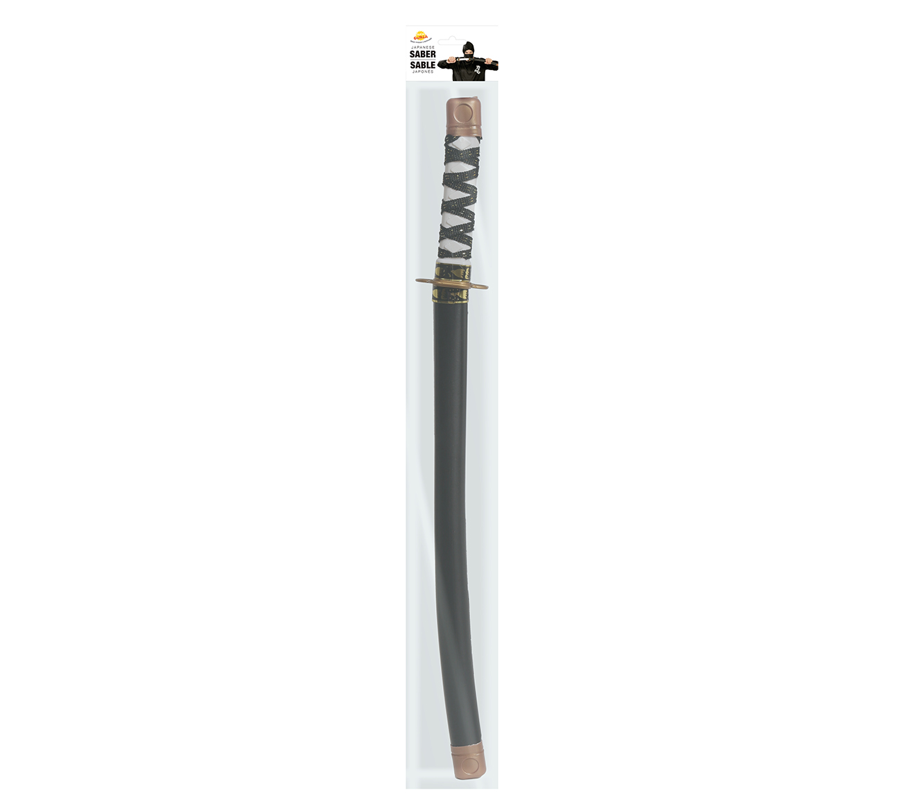 Spada Giapponese con Fodero 59 CM Accessorio Travestimento Cosplay Carnevale Ninja - 18350