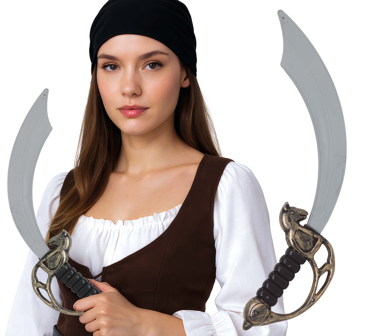 Spada Pirata 45 CM Accessorio Travestimento Carnevale Cosplay Feste in Maschera - 18355
