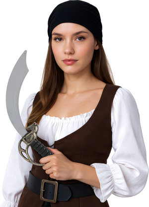Spada Pirata 45 CM Accessorio Travestimento Carnevale Cosplay Feste in Maschera - 18355