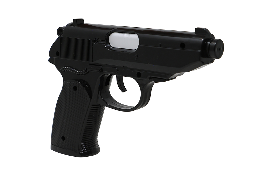 Pistola Giocattolo con Silenziatore 25 CM Accessorio Travestimento Carnevale Cosplay Feste in Maschera - 27025