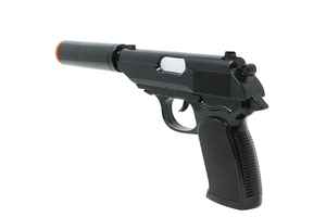 Pistola Giocattolo con Silenziatore 25 CM Accessorio Travestimento Carnevale Cosplay Feste in Maschera - 27025