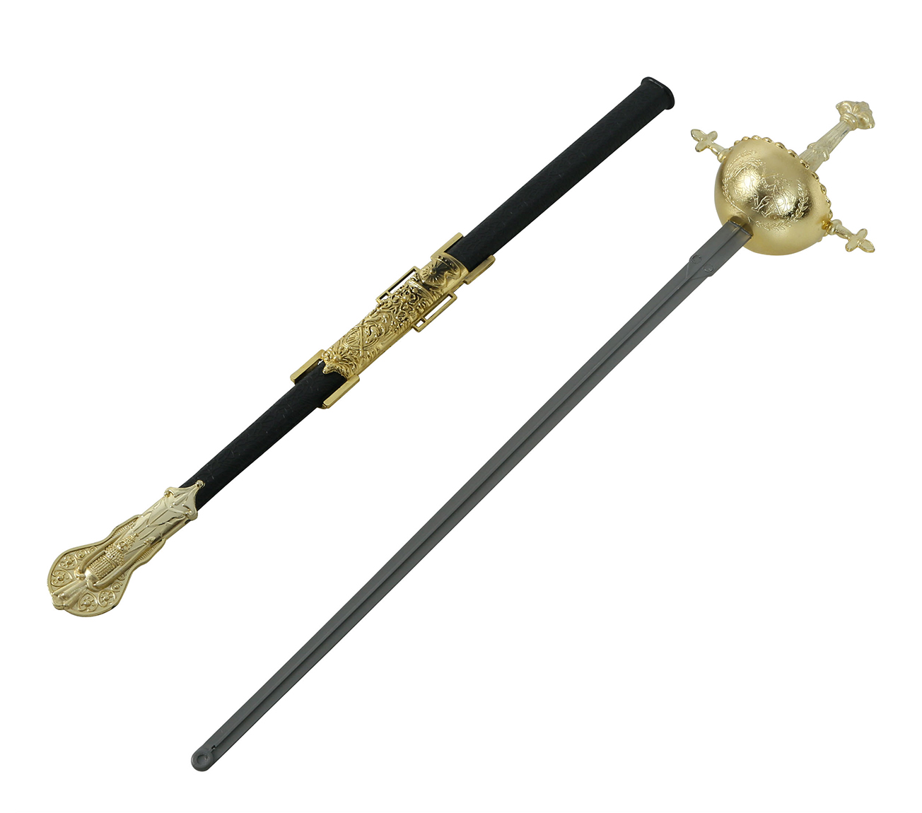 Spada Moschettiere Fioretto 62 CM Accessorio Travestimento Carnevale Cosplay Feste in Maschera - 16454